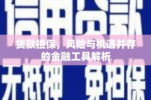 古坑贷款担保，风险与机遇并存的金融工具解析