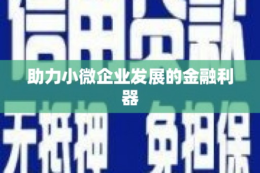 古坑助力小微企业发展的金融利器